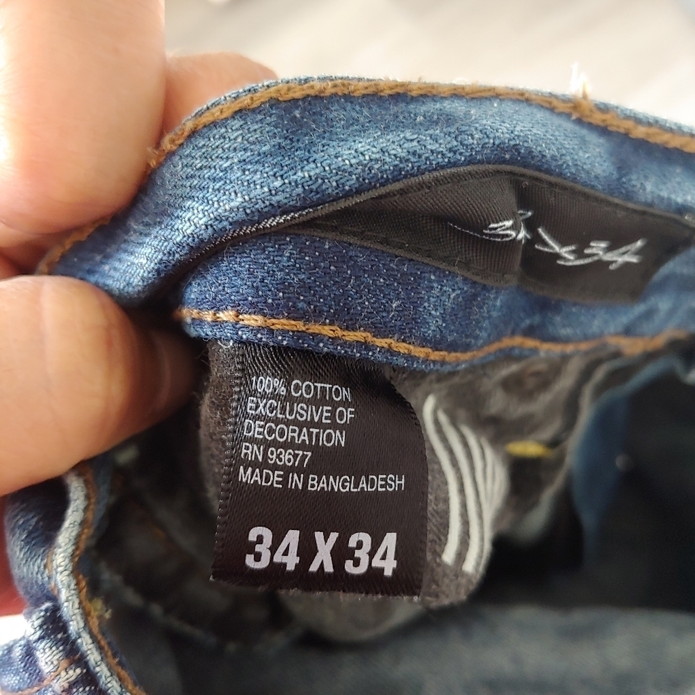 William Rast 100% Cotton Taper Blue Jeans 34 x 34 - Picture 10 of 12